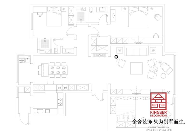 泰豐觀湖小區(qū)200㎡大平層戶(hù)型平面布置圖